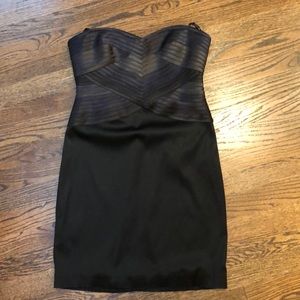 BCBG Maxazria dress in smoke comb (black)